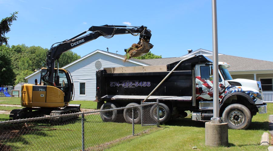 stone excavating excavating photo